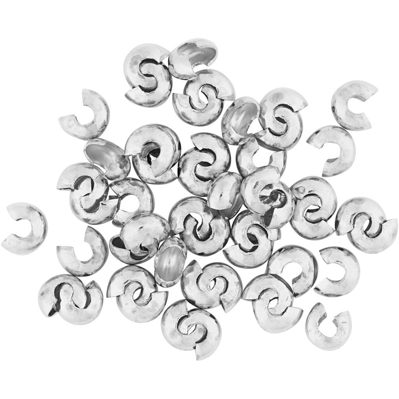 Afbeelding laden in galerijviewer, Https: www.cchobby.nl metalen-hoes-d-5-mm-verzilverd-500-stuk-1-doos
