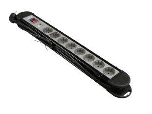 Tafelcontactdoos 8-voudig+r a 3mtr snoer