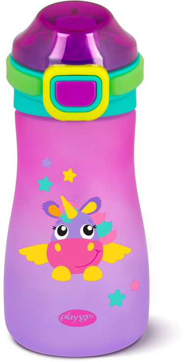 Playgro stella babyfles met tuit - flip-top dop - lekvrij - bpa-vrij - 550 ml - vanaf 18 maanden