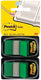Post-it ® index standaard duo pack, groen, 25.4 x 43.2 mm, 50 tabs dispenser