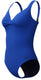 Speedo shaping cross knot 1 piece dames sportbadpak - corrigerend badpak dames - zwempak dames met uitneembare cups - sportbadpak dames met hartvormige halslijn en verstelbare bandjes - blauw - 46