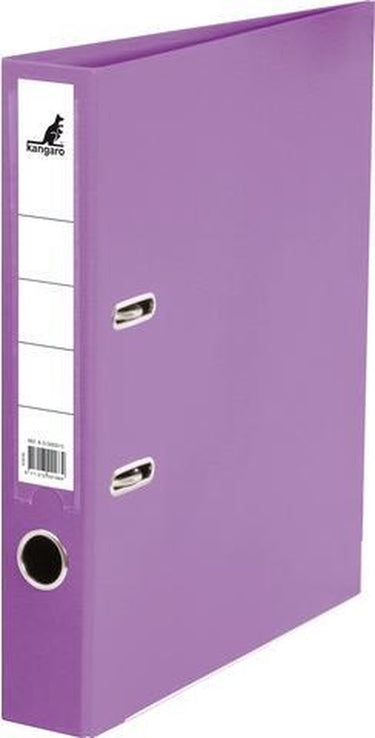 Kangaro ordner - a4 - 2-rings - violet - rugbreedte 50mm