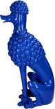 Hd collection ornament poodle polyresin blue 18.1x27.3x56cm