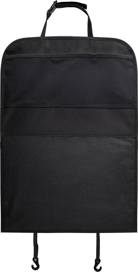 Yrda love to move yrda kickmat deluxe autostoelbeschermer - bescherming tegen vuil - handige opbergvakken - waterafstotend - 43 x 60 cm - zwart