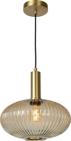 Lucide maloto - hanglamp - ø 30 cm - 1xe27 - amber
