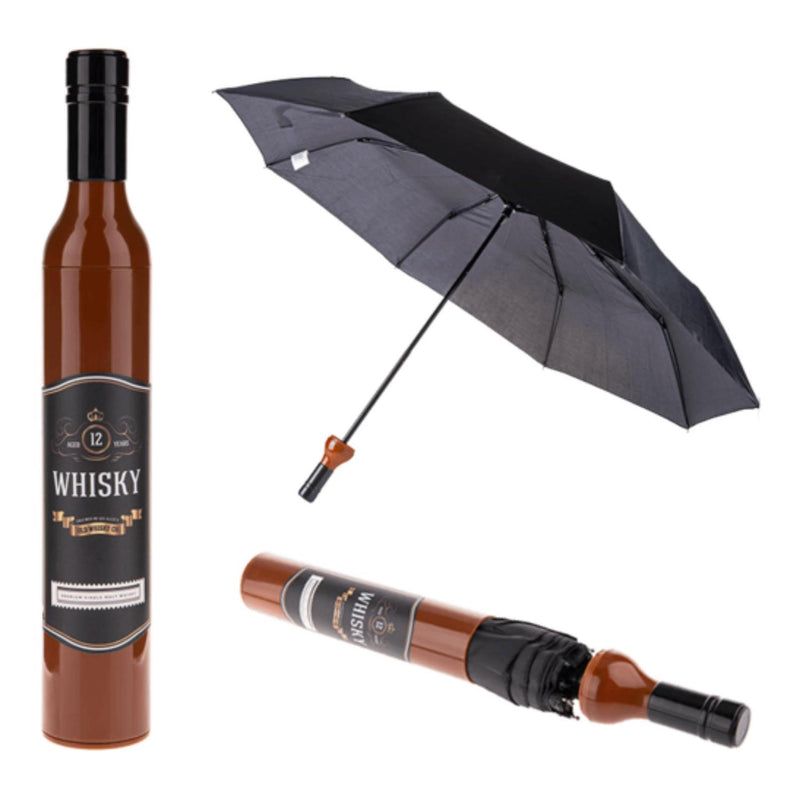 Load image into Gallery viewer, Vouwparaplu whiskeyfles ø90cm
