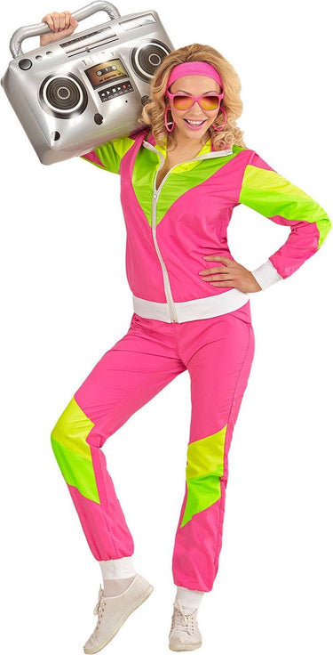 Finidi retro trainingspak roze geel