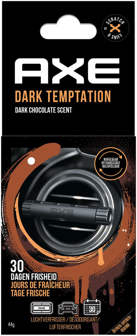 Axe luchtverfrisser dark temptation aluminium 3-delig