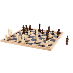 Otto simon dambord schaakbord met schaakstukken 40 x 40 cm