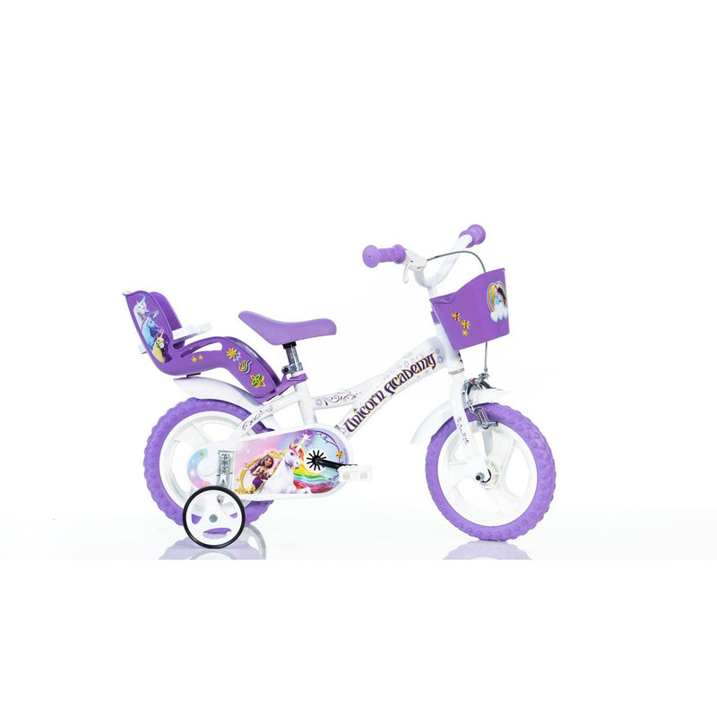 Afbeelding laden in galerijviewer, Dino bikes dino kinderfiets unicorn academy 12 inch
