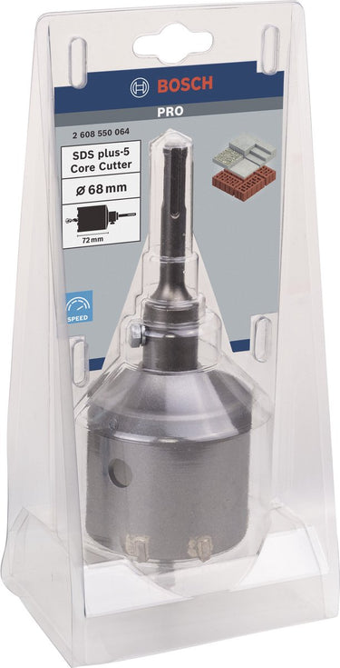 Bosch pro sds plus-5 core cutter set, 68 x 54 x 72 mm