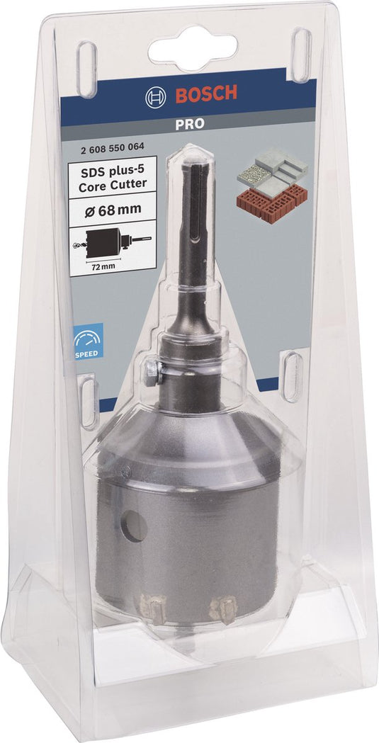 Bosch pro sds plus-5 core cutter set, 68 x 54 x 72 mm