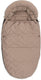 Jollein voetenzak voor buggy kinderwagen - embossed - polyester - 42x82cm - milky coffee