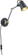 Trio edward - wandlamp - zwart mat - excl. 1x e14 3,5 w - afstandsbediening - geintegreerde dimmer - traploos instelbare lichtkleur - niet extern dimmerbaar - rgbw-kleurenwisselaar - geheugenfunctie - wiz