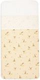 Jollein laken wieg - 75x100cm - katoen - kangaroots - dusty dot