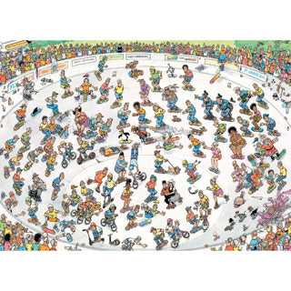 Load image into Gallery viewer, Jumbo jan van haasteren legpuzzel - skateboarden in de bowl, 1000st.
