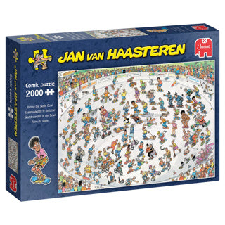 Load image into Gallery viewer, Jumbo jan van haasteren skateboarden in de bowl 2000 stukjes
