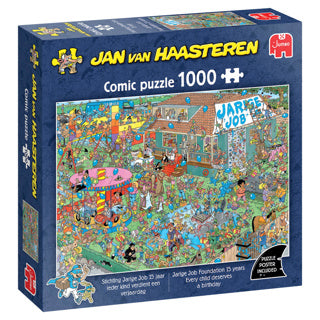 Load image into Gallery viewer, Puzzel jan van haasteren jarige job 1000 stukjes
