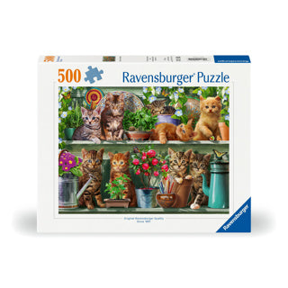 Load image into Gallery viewer, Ravensburger puzzel katjes in het rek 500 stukjes
