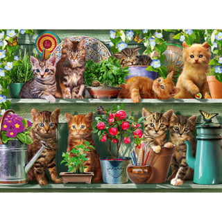 Load image into Gallery viewer, Ravensburger puzzel katjes in het rek 500 stukjes
