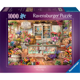 Ravensburger puzzel all seasons flowershop 1000 stukjes