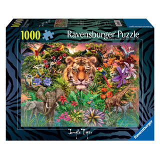 Load image into Gallery viewer, Ravensburger | puzzel | jungle tiger | 1000 stukjes
