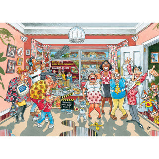Load image into Gallery viewer, Wasgij retro original 9 legpuzzel - klein verbouwinkje, 1000st.
