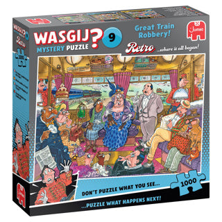 Load image into Gallery viewer, Wasgij puzzel retro de grote treinroof 1000 stukjes
