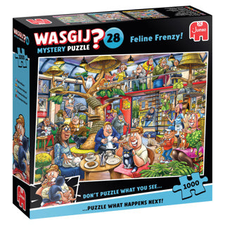 Load image into Gallery viewer, Wasgij mystery 28 - kat-en-muisspel! - 1000 stukjes puzzel - legpuzzel
