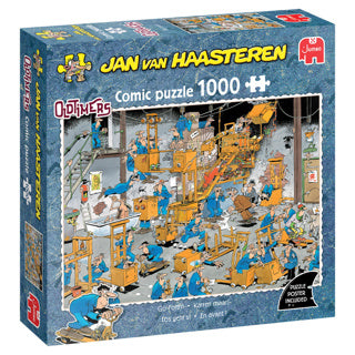Jan van haasteren legpuzzel - oldtimers - karren maar! - 1000st.