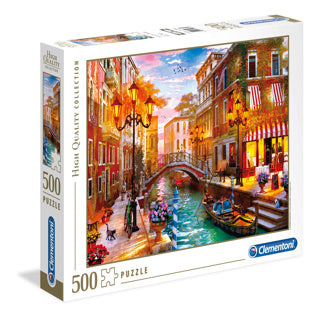 Clementoni puzzel zonsondergang venetie 500 stukjes | 2 stuks