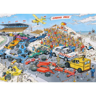 Load image into Gallery viewer, Jan van Haasteren - legpuzzel Formule 1 De Start 1000 stukjes
