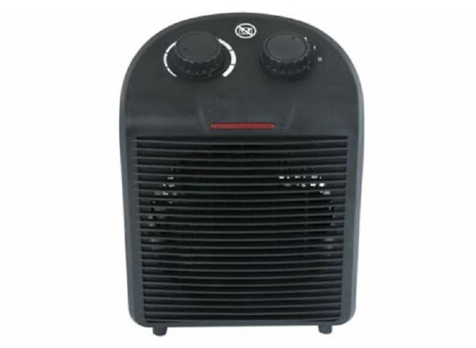 Ventilatorkachel 2000w zwart 2 standen