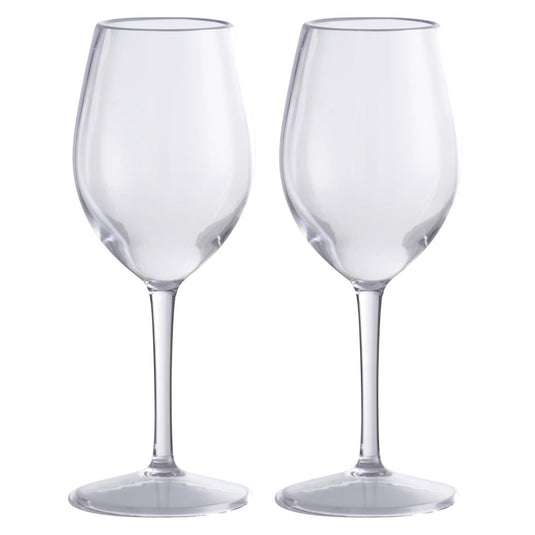 Wijnglazenset kunststof 2-delig 330ml