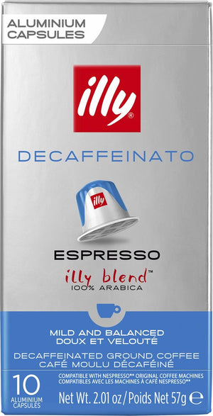 Illy espresso decaffeinato koffiecups - intensiteit 5 9 - 10 x 10 capsules