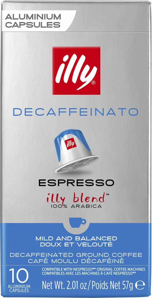 Illy espresso decaffeinato koffiecups - intensiteit 5 9 - 10 x 10 capsules