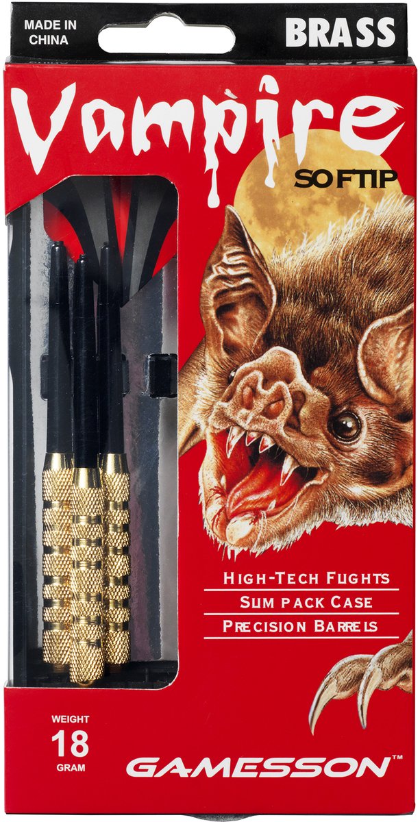 Load image into Gallery viewer, Bex sunsport dartpijlen set vampire – recreatieve dartpijlen – soft tip - complete set voor thuisgebruik – precisiespel – vanaf 8 jaar - 18 gram

