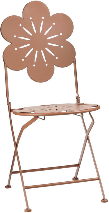Mica decorations fleuri bistrostoel - h93 x ø41 cm - ijzer - terra