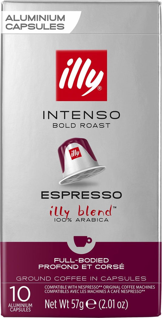 Illy espresso intenso koffiecups - 10x 10 stuks - 100 koffiecups
