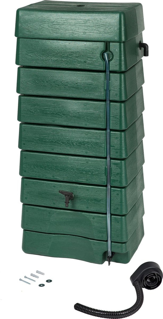 Nature - regentank - 276l - h134,5 x 58,5 x 39,5cm - groen - muurmodel