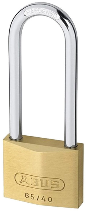 Abus hangslot - 30mm - hb60 - messing inox staal (verpakt in blister)