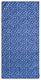 Swim essentials - strandlaken - 135 x 65 cm - handdoek - luipaardprint - sneldrogend microvezel - blauw