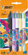 Bic 4 kleuren - balpen - klikmechanisme - pennen - medium punt (1mm) - pennen - 5 stuks