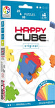 Smartgames happy cube original - 6 schaumpuzzels in 2d 3d - breinbreker bouwstenen met wereldsteden - vanaf 5 jaar tot volwassen