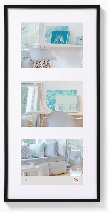 Walther new lifestyle - kunststof galerij - fotoformaat 3x13x18 cm - zwart