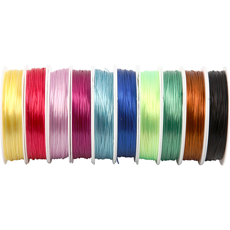 Afbeelding laden in galerijviewer, Https: www.cchobby.nl elastisch-koord-dikte-1-mm-diverse-kleuren-250-m-10x25-m-1-doos
