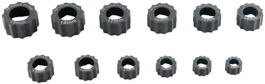 Ks tools zeskantmoer ; 8-19 mm; 12 eenheden