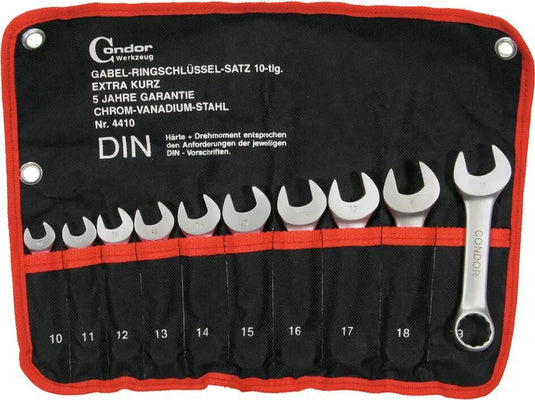 Condor ringmaulschlüsselsatz 4410 fork ring wrench set 10-piece 10-19mm