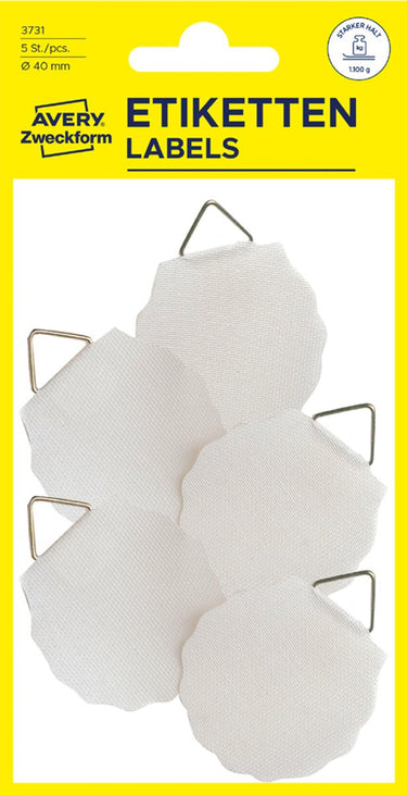 Avery av-3732 schilderijhanger z-design home 30mm wit pakje a 8 stuks