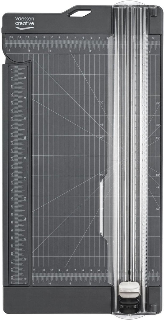 Vaessen creative papiersnijder met rilfunctie - 15 x 30,5 cm - graphite